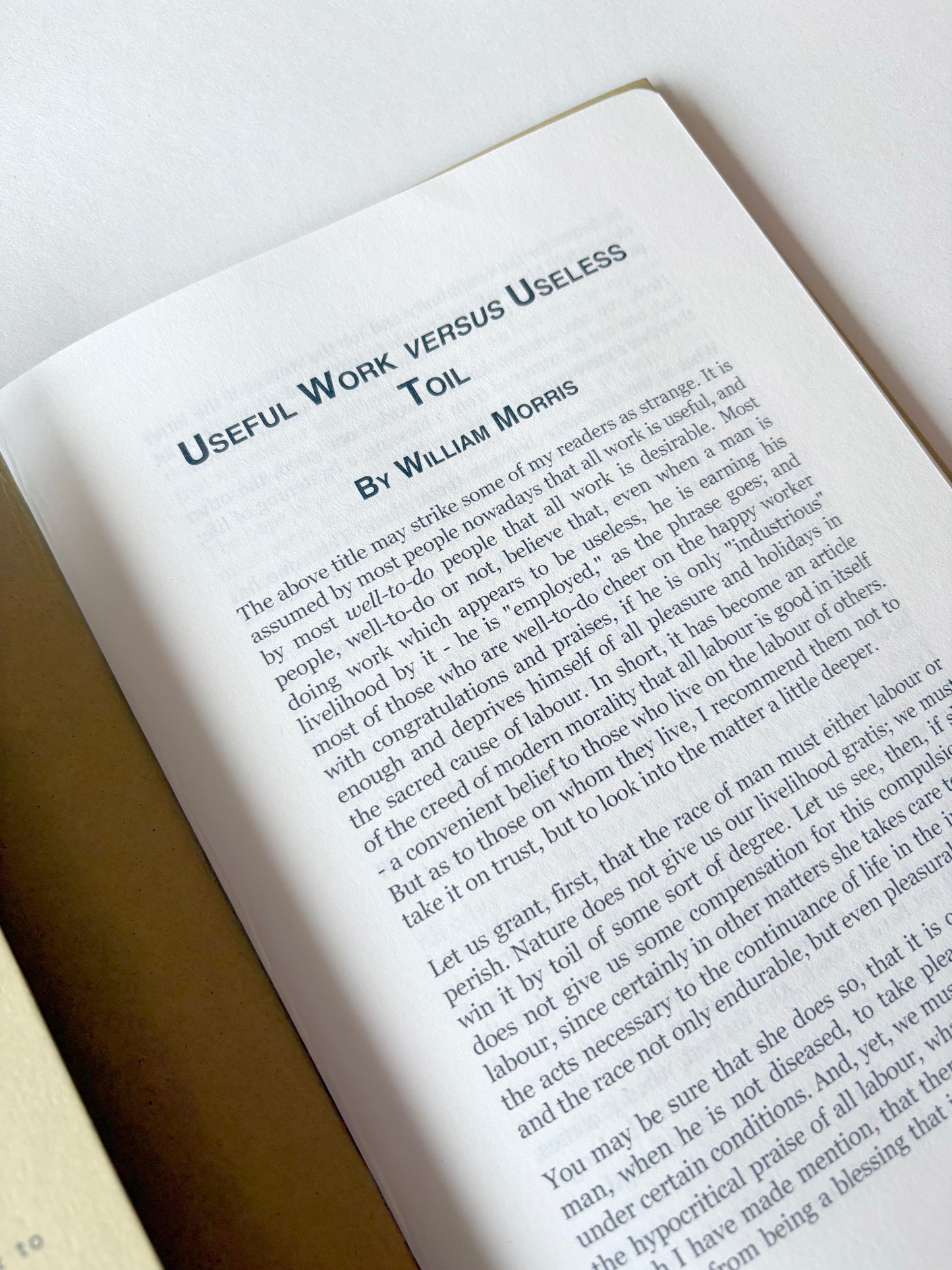 useful work vs. useless toil