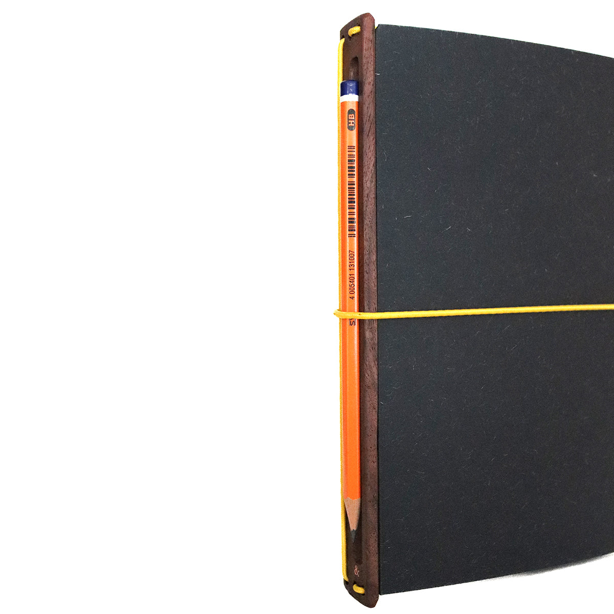 the one with the pencil. a5, black & yellow