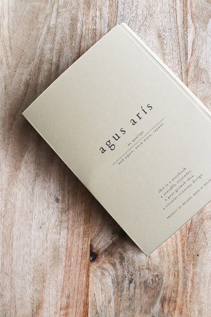 the one with the pencil. a5, black & yellow